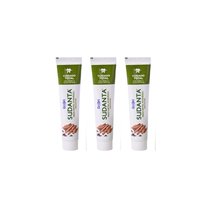 3 unidades de Cuidado Total 100gr - Pasta Dental Ayurvédica