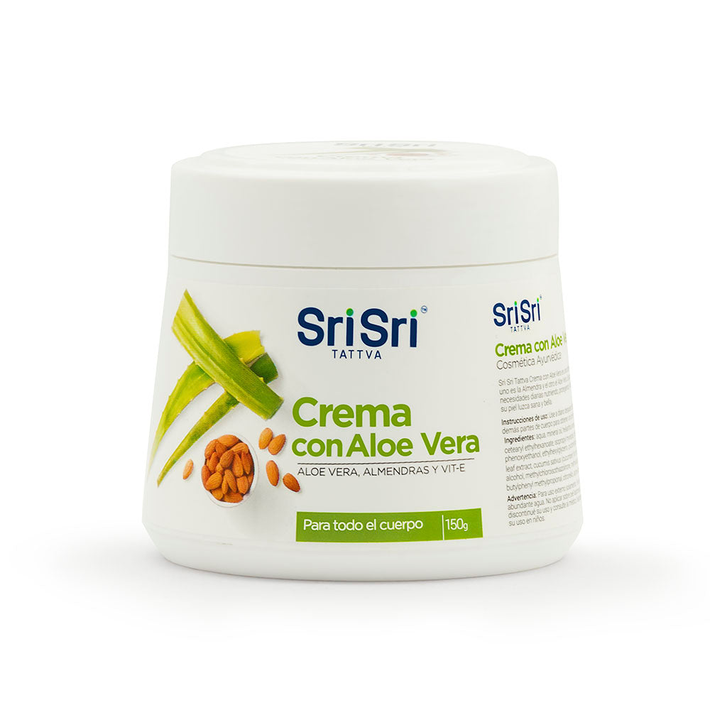 Crema con Aloe Vera y Aceite de Almendras - 150 gr