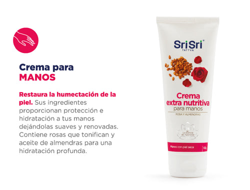 Crema Extra Nutritiva con Rosas y Almendras - 100 gr