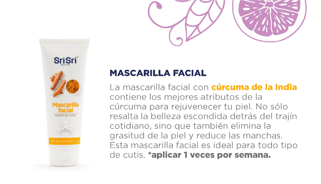 Mascarilla Facial con Cúrcuma de la India - 100g