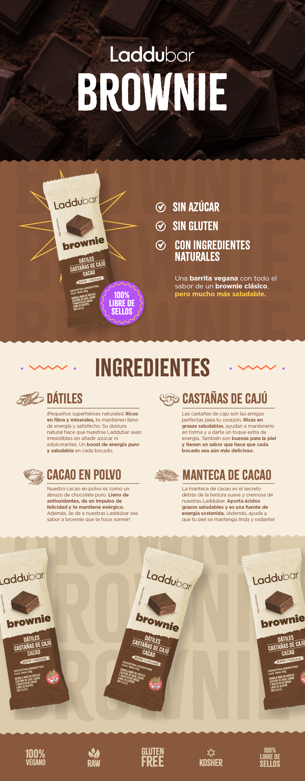 LADDUBAR BROWNIE X12