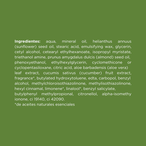 Crema con Aloe Vera y Aceite de Almendras - 150 gr