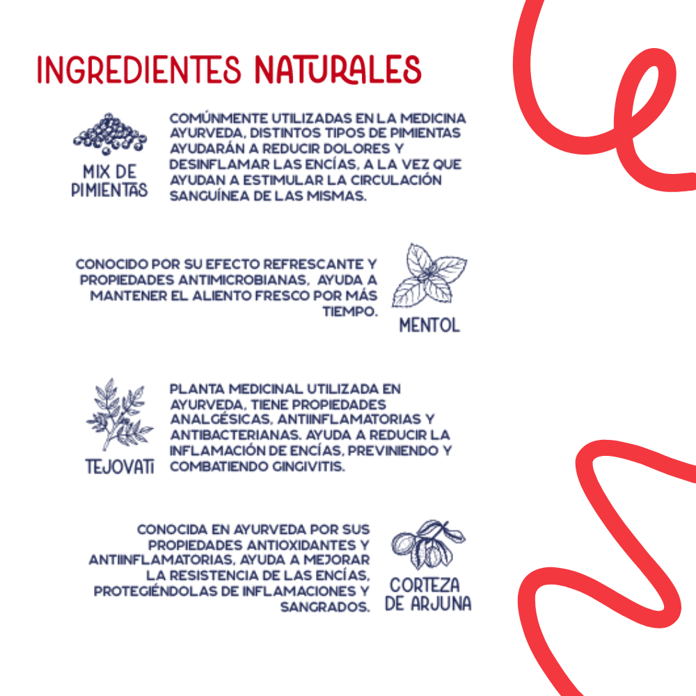 Extra Fresh  - Pasta Dental Ayurvédica libre de fluor - 2x50gr