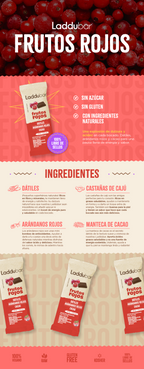 LADDUBAR FRUTOS ROJOS X12